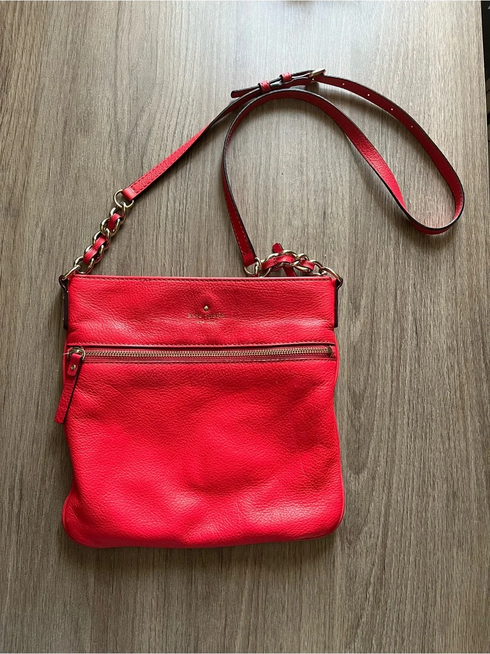 Kate Spade New York Pink Leather Cobble Hill Ellen Cross Body Purse Bag *FLAW
